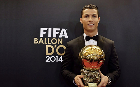 Cristiano Ronaldo FIFA Ballon d'Or 2014 winner