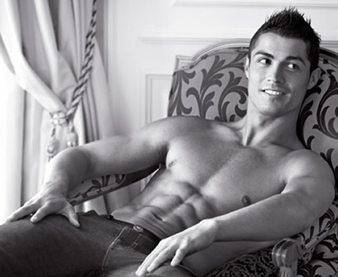 Cristiano Ronaldo for Emporio Armani photoshoot magazine, body and abs photo