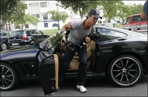 Ronaldo   on One Of Those Cars That Cristiano Ronaldo Own Or Owned In The Past By