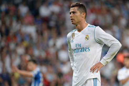Cristiano Ronaldo frustration look during a Real Madrid home game for La Liga in 2017