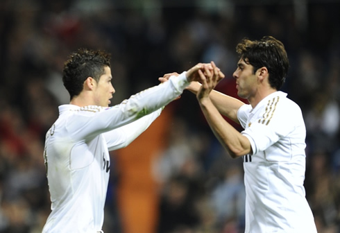 Cristiano Ronaldo and his great friend at Real Madrid, Ricardo Kaká