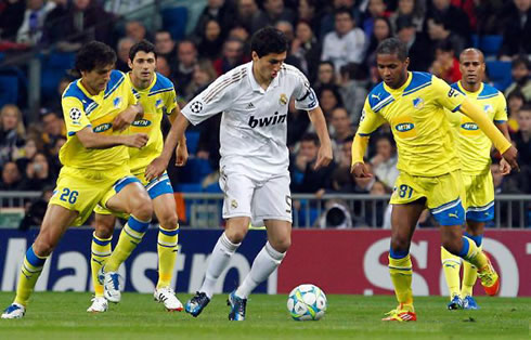 Nuri Sahin playing for Real Madrid in the UEFA Champions League in 2012