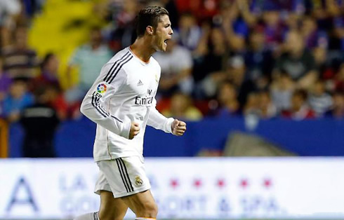 Cristiano Ronaldo happy and enthusiastic for having delivered the win to Real Madrid
