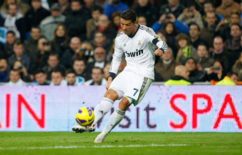 Cristiano Ronaldo free-kick shooting technique in 2013