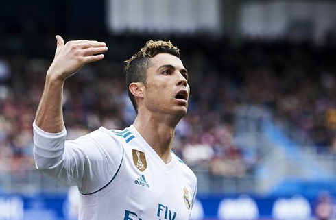 Cristiano Ronaldo puts Real Madrid in front against Eibar in a La Liga fixture in 2018