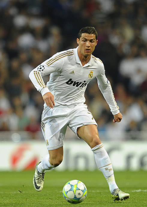 Cristiano Ronaldo in action during the game between Real Madrid vs CSKA Moscow, for the UEFA Champions League 2nd leg