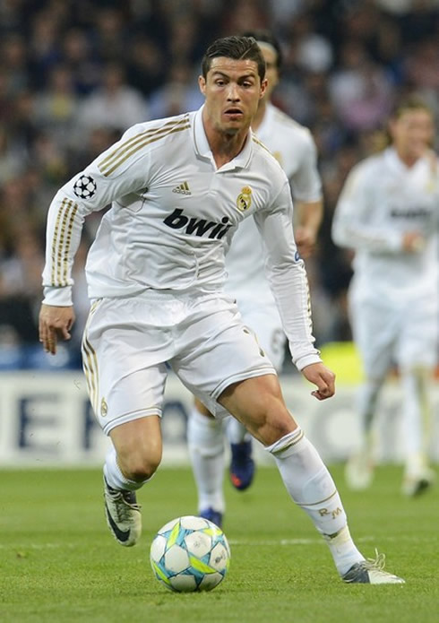 Cristiano Ronaldo playing in Real Madrid 4-1 CSKA Moscow, for the UEFA Champions League in 2012