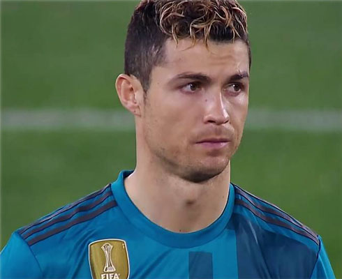 Cristiano Ronaldo haircut and hairstyle in February of 2018