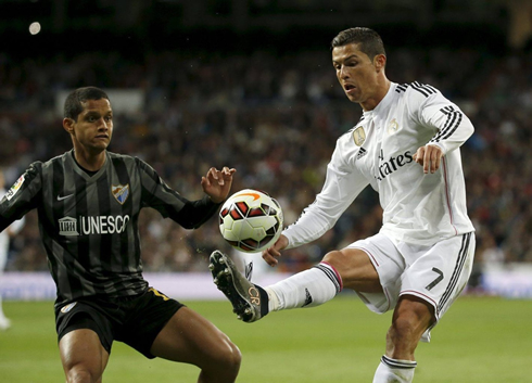 Cristiano Ronaldo showing off his ball control skills