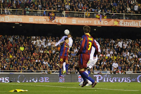 Cristiano Ronaldo header goal against Barcelona in the Copa del Rey final