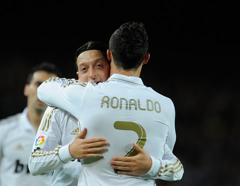 Barcelona vs Real Madrid game poster in 2012, with Cristiano Ronaldo and Lionel Messi face to face