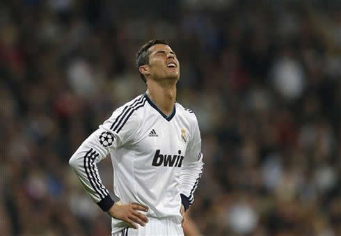 Cristiano Ronaldo crying in Real Madrid 2-0 Borussia Dortmund, in Champions League 2013