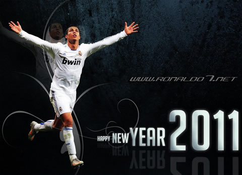 Cristiano Ronaldo wallpaper (1090x787): Happy New Year 2011