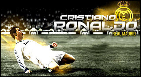 Cristiano Ronaldo - Sliding goal celebration in Real Madrid. Wallpaper in HD (640x350)