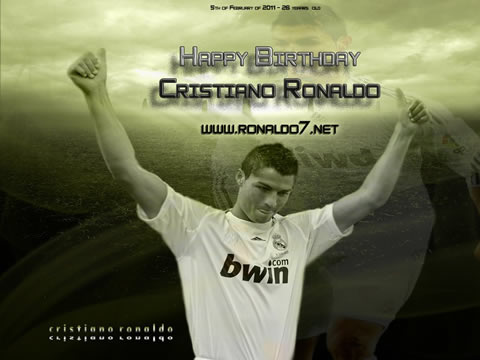 Cristiano Ronaldo wallpaper (900x675): Happy Birthday Cristiano Ronaldo