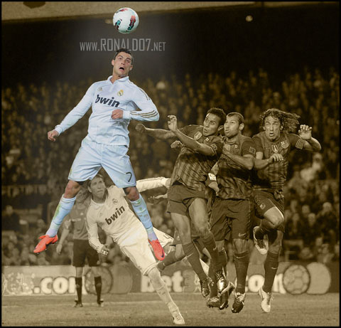 Cristiano Ronaldo - Inhuman superman jump power and ability. Wallpaper in HD (660x634)