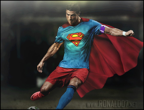 Cristiano Ronaldo - Superman wallpaper. Wallpaper in HD (480x368)