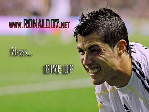 Cristiano Ronaldo wallpaper (1024x768) - CR7: Never give up