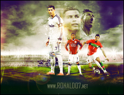 Cristiano Ronaldo - Number 7 of Madrid, United and Portugal. Wallpaper in HD (1020x783)