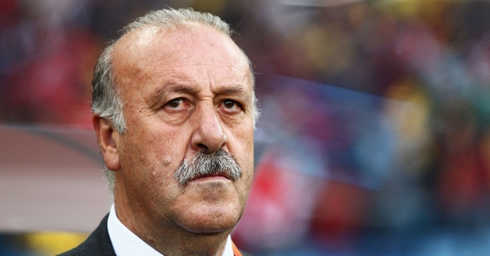 Vicente del Bosque training the Spanish National Team, in the EURO 2012