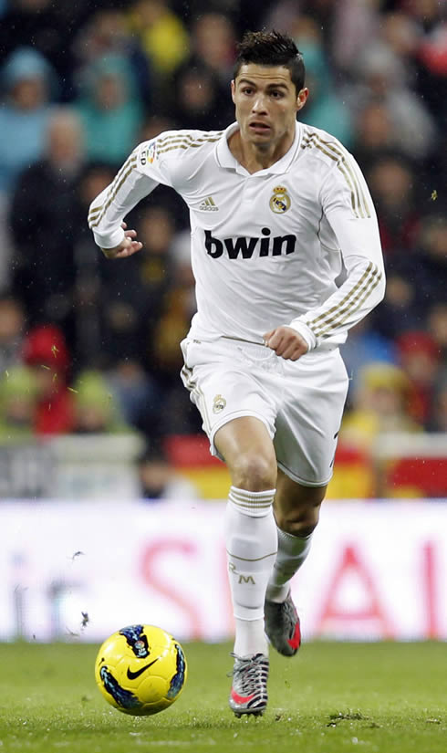 Cristiano Ronaldo running for Real Madrid in 2012