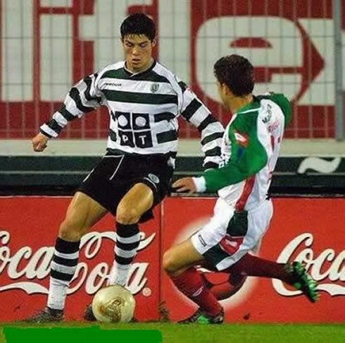 Cristiano Ronaldo skills and technique in Sporting, in 2002 and 2003
