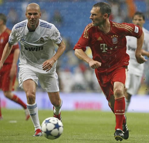 Zidane in Real Madrid vs Bayern Munich in 2012
