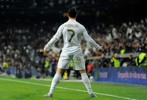 Cristiano Ronaldo, best football/soccer player in the World, playing for Real Madrid in 2012