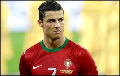 Ronaldo Haircut on Cristiano Ronaldo Bad Humor And Angry Face In Portugal  At The Euro