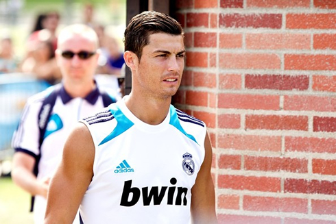 Ronaldo Shirt on Cristiano Ronaldo In A Real Madrid Training Sleeveless Shirt  In 2012