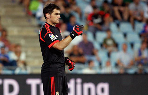 Iker Casillas playing in Getafe vs Real Madrid in 2012-2013