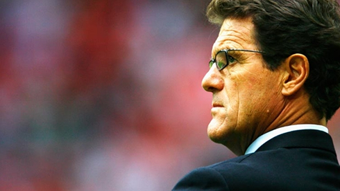 Fabio Capello serious posture as a football manager