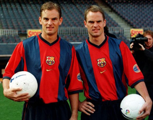 Ronald de Boer and twin brother Frank de Boer, at Barcelona