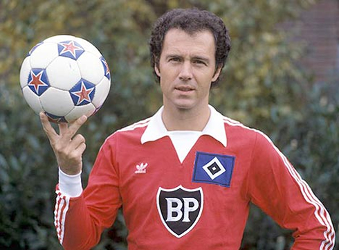 Franz Beckenbauer photo presentation in Hamburger SV, in 1980-1981