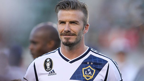 David Beckham new hairstyle and haircut, in LA Galaxy at the MLS 2012-2013