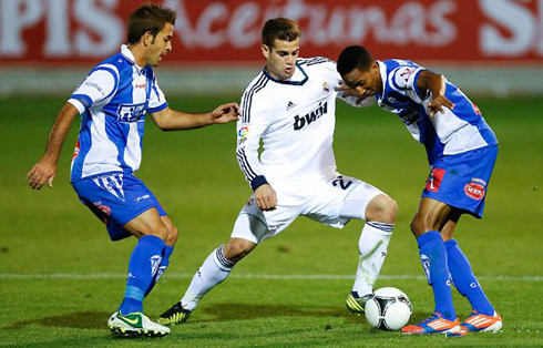 Ronaldo Action on Real Madrid Defender  Nacho  In Action In Alcoyano 1 4 Real Madrid