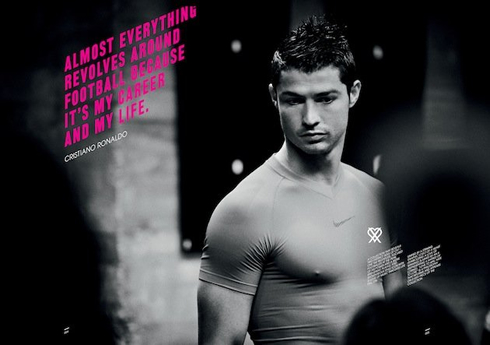Cristiano Ronaldo poster ad for Nike's new collection in 2012-2013