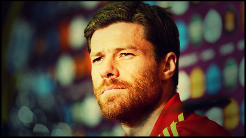 Xabi Alonso with a real man beard, fashion style in 2012-2013