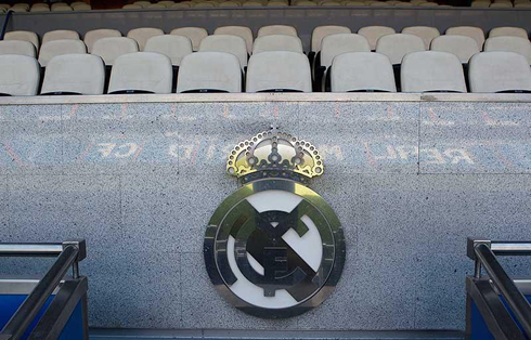 Real Madrid presidential balcony at the Santiago Bernabéu