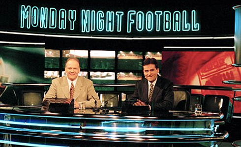 Andy Gray and Richard Keys, at the Monday Night Football live tv show, for Sky Sports