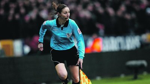 Sian Massey, female football referee, target of sexist comments and remarks from Andy Gray and Richard Keys on Sky Sports, in 2011