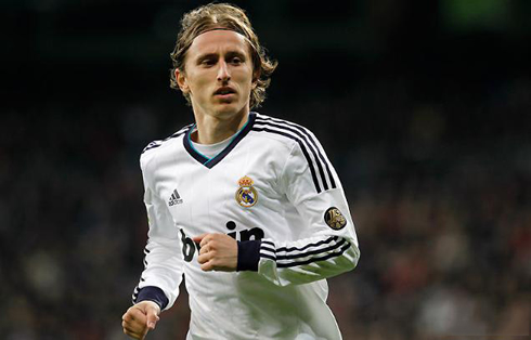 Luka Modric playing for Real Madrid, in 2013