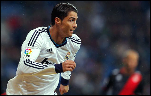 Cristiano Ronaldo running for Real Madrid, in 2013