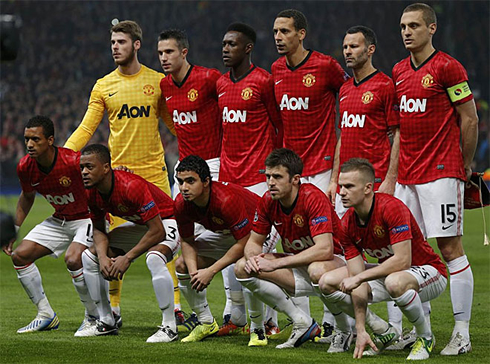 Manchester United starting eleven against Real Madrid in Champions League second leg in 2013
