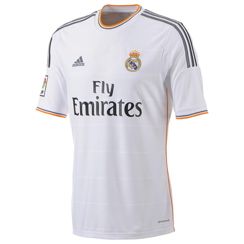 Real Madrid new jersey and shirt for 2013-2014, with Fly Emirates as the new sponsor
