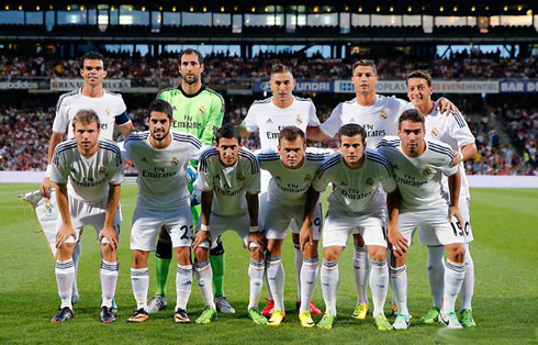 Real Madrid line-up against Lyon, in the 2013-2014 pre-season