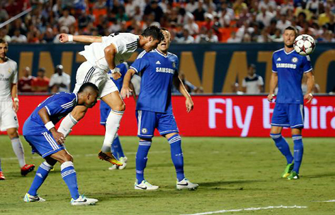 Cristiano Ronaldo header goal in Real Madrid vs Chelsea, in 2013