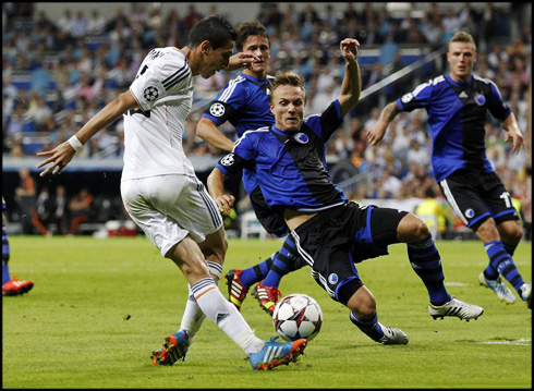 Angel Di María rabona pass goal assist to Cristiano Ronaldo, in Real Madrid vs Copenhagen for the Champions League 2013-2014