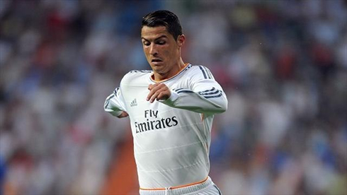 Cristiano Ronaldo in action for Real Madrid, in 2013-2014