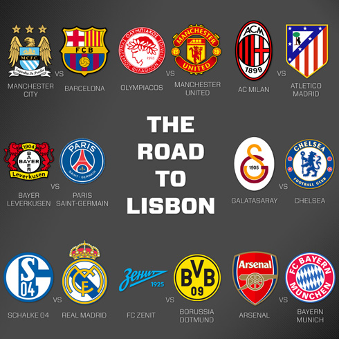 UEFA Champions League 2013-2014, the road to Lisbon